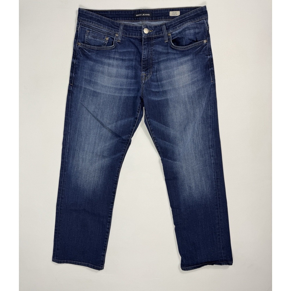 Mavi Jeans Men’s 36x32 (37x29) Myles Straight Leg Jeans Modern Stretch Denim